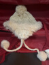 Ceokue冬季毛线帽子韩版可爱毛球雷锋帽冬天兔毛帽子女 杏色 晒单实拍图