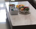 艺姬仿大理石纹茶几垫防水防油免洗塑料白色长方形pvc餐桌垫桌布台布 爵士白 定制40+拍 实拍图