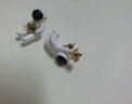 蔓笙耳钉女粉色花朵耳夹无耳洞可爱星月耳钉简约小巧高级感耳钉针 有耳洞耳钉款一对 实拍图