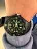 卡西欧（CASIO）男女表学生手表运动手表 夜光防水石英表带星期日历腕表 黑表绿字MRW-200H-3B 实拍图