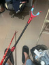 垂弦（ChuiXian）通用炮台后挂天线铝合金防脱竿挂防滑架杆配件全金属鱼竿钓鱼支架 铝镁合金后挂红色 实拍图