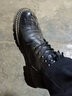 卡帝乐鳄鱼（CARTELO）新款头层牛皮马丁靴男加绒棉鞋男士雪地靴冬保暖短靴男9316黑色43 实拍图