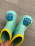 牧童儿童雨鞋3-7岁男女童雨靴卡通轻便幼儿园宝宝水鞋 绿色小恐龙 160 实拍图