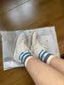 接吻猫KISSCAT新款芭蕾德训鞋款百搭平底阿甘休闲运动女鞋 [经典款]米白色 40 实拍图