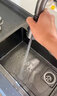 JVTO官方厨房水槽洗菜盆一体盆大单槽纳米304不锈钢阶梯洗碗槽洗菜池 75*45B套餐【带抽拉龙头】 实拍图