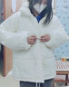 梵恋淑可爱常规袖扣学院风棉服外套女冬季新款显瘦学生外套女 米杏色加厚款 【收藏关注店铺优先发】 XL 【120-135】 实拍图