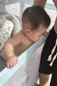 七彩博士婴儿床围栏床护栏儿童挡板宝宝安全防摔防掉垂直升降床1.8米2通用 蓝色海底世界【30档调节】 2.2米（单面） 实拍图
