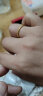 中国黄金（CHINA GOLD）古法素圈戒指男女足金情侣对戒三生三世实心指环生日礼物送女友 1.8g/16号【古法】 晒单实拍图