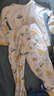 aqpa【195g新疆棉】婴儿内衣套装纯棉衣服秋男女宝宝睡衣儿童秋衣秋裤 白底漫游太空 120cm 实拍图