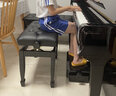 铂西诺（POXINO）实木烤漆加厚钢琴琴凳单双人可升降调高书箱钢琴椅凳古筝凳凳子 【单人| 马蹄加厚凳面 |无书箱】 实拍图