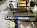 林家小子 免打孔墙上置物架宿舍上铺住校神器女寝室房间床头收纳空间大师 黑色中号带围栏 实拍图