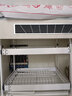 家佰利厨房拉篮橱柜可抽拉碗篮调味篮嵌入式衣柜拉篮家用碗架厨房置物架 碗碟款白色双层大号【带接水盘】 实拍图