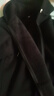真维斯（JEANSWEST）卫衣女春秋季新款外套女开衫连帽情侣男女装上衣服小个子休闲宽松 加绒 黑色 纯色 2XL 实拍图
