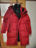 雅鹿羽绒服女中长款2025新款冬季红色保暖韩版时尚休闲连帽外套女 实拍图