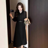 妍莉芬连衣裙女装时尚套装女2025年春季新款小香风毛呢外套百褶裙子春秋 搭配 1XL (建议120-140斤) 实拍图