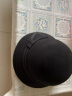 JIASHENGXI帽子女秋冬保暖羊毛呢盆帽渔夫帽英伦复古名媛圆顶蝴蝶结毛呢礼帽 实拍图