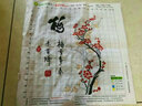 春天十字绣2025新款植物花卉一套客厅卧室书房竖版玄关字画手工自己绣 生态棉线绣 单件梅6480 尺寸50*50厘米 实拍图