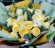 馨长存鲜花速递玫瑰花向日葵花束送女友生日表白礼物全国同城配送 11朵红玫瑰橙色泡泡款 实拍图