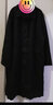 MUJI女式 木棉混 立领大衣 中长款风衣外套秋 BDE96C3S  黑色 L(165/88A) 实拍图