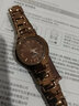 GEDI歌迪手表女学生韩版简约气质潮流女表时尚品牌女式石英国表防水钢带复古小表盘商务新款女士手表 复古棕 实拍图
