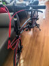 HITO 德国品牌 22寸折叠自行车超轻便携折叠车碟刹 铝合金单车 男女成人禧玛诺变速公路车 黑红色一体轮 实拍图