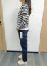 初申春秋长袖T恤女设计感假两件条纹撞色拼接打底衫上衣S13KT2124 晒单实拍图