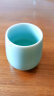 瓯江（OUJIANG）龙泉青瓷茶具小水杯陶瓷功夫品茗杯创意简约日式喝水杯 鼓型水杯粉青 实拍图