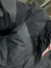 杰克·琼斯（JACK&JONES）冬季新款男士时尚休闲百搭上衣字母刺绣立领拼色羽绒服外套男装 黑色-E40 180/100A/L 实拍图
