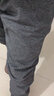 季骆森运动裤男春秋季宽松棉质束脚收口小脚加绒加厚大码健身休闲长裤子 红标深灰色【春秋常规款】 M 实拍图