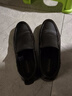 木林森男鞋商务休闲鞋套脚男士皮鞋春夏季透气头层牛皮正装鞋子男爸爸鞋 黑色加绒（皮鞋尺码） 42 皮鞋码 实拍图