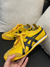 Onitsuka Tiger鬼塚虎男女款经典复古黄色运动休闲鞋MEXICO 66™ 黄色 39 实拍图