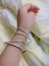 柯芙尼 S999足银三生三世手镯女多层镯子圣诞节礼物送女生女友老婆 圈口58MM(甄选礼盒)-情人节礼物 实拍图