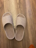 果洛菲（GUOLUOFEI）日式棉麻拖鞋春秋居家室内木地板情侣亚麻拖鞋男四季 咖啡 38-40 实拍图
