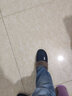 迈盾绅棉拖鞋男冬季拖鞋居家室内防水冬皮厚底防滑保暖情侣棉拖 藏青 40-41 (适合39-40码穿) 实拍图