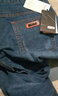 千纸鹤男士黑色牛仔裤春秋新款直筒宽松休闲长裤男生裤子男潮82791 01D牛仔黑 加绒 32 (2尺5) 实拍图