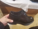 卡帝乐鳄鱼（CARTELO）男鞋英伦布洛克皮鞋男牛皮休闲内增高正装鞋9495增高42 实拍图