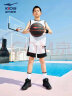 鸿星尔克儿童短袖男童套装夏篮球背心套装夏装中大童圆领时尚运动篮球套装 正白 160 晒单实拍图