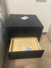 格第（GENDDIE）意式极简床头柜实木现代简约轻奢皮床头柜小型迷你小尺寸卧室 【 黑 色 】45cm全实木款 实拍图
