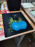 宜客莱（ECOLA）水晶硅胶鼠标垫护腕 超弹性笔记本台式电脑办公桌游戏腕托 蓝色TOK-GEL06BL 实拍图