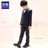 罗蒙儿童西装套装2025新款男童主持人花童中大童钢琴毕业演出服礼服狂 三件套 外套+裤子+领结 140 实拍图
