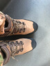骆驼（CAMEL）户外登山鞋牛皮防滑耐磨高帮徒步鞋男防水专业徒步鞋女靴爬山运动 FB12234413，深卡其，男 43 实拍图