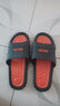 润华年  防滑韩版拖鞋男夏居家用浴室情侣男士凉拖鞋外穿 PVC-859-黑橙 42-43(适合41-42脚) 实拍图