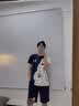 雅鹿大学生睡衣夏季男短袖薄款韩版青少年夏装男装高中生宿舍 XMQ-2386兰熊 L 100-120斤 实拍图