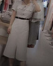 森马连衣裙女小方领开叉长裙夏法式优雅格调工装裙101324114048 实拍图