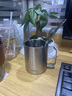 CCKO水杯 316不锈钢双层茶杯防烫隔热水杯带把手双层咖啡杯泡茶杯子 400ml不锈钢双层杯（无盖） 实拍图