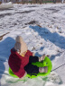 领利豪儿童滑板滑草板垫滑沙滑雪板滑草滑沙橇冰车儿童亲子加厚公园滑草 儿童款+坐垫整套-蓝色 晒单实拍图
