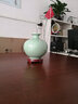 梓琦景德镇陶瓷器中式花瓶摆件酒柜玄关家居装饰品工艺品博古架摆设品 全家福三件套配龙架木底座 实拍图