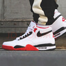 耐克（NIKE）官方舰店男鞋AIR FLIGHT 89气垫运动鞋AJ4兄弟款篮球鞋休闲跑步鞋 AJ4兄弟款/白红黑/热卖推荐 41 实拍图