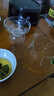 一品工坊玻璃公道杯茶漏三件套茶滤加厚耐热玻璃分茶器茶海功夫茶具配件 绿把+茶滤器 实拍图