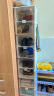 蚂蚁盒子（MAYIHEZI）免安装可折叠鞋盒茶色塑料鞋柜门口收纳防尘防潮鞋盒 1列8层8格 实拍图